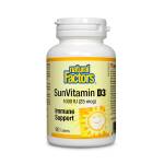 Natural Factors Vitamin D3/ Витамин D3 1000 IU, 90 таблетки Natural Factors (1050 NF)