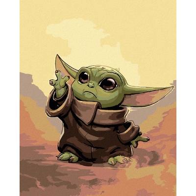 Malování podle čísel BABY YODA