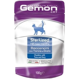 Gemon Tuna and Dory Sterilized с риба тон за кастрирани котки 100gr