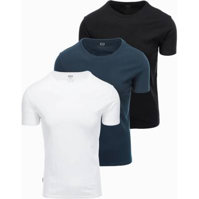 Ombre Clothing Мъжка тениска без щампа - микс 3 бр Z29 Ombre Clothing Ombre Clothing | Byal | МЪЖЕ | XXL