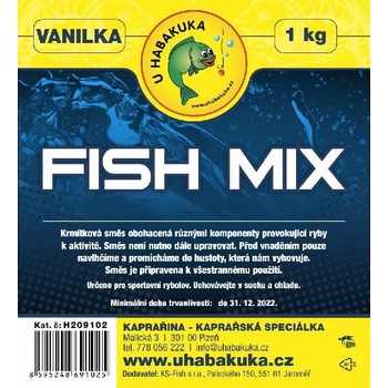 U Habakuka Krmítková směs Fish Mix 1kg Vanilka