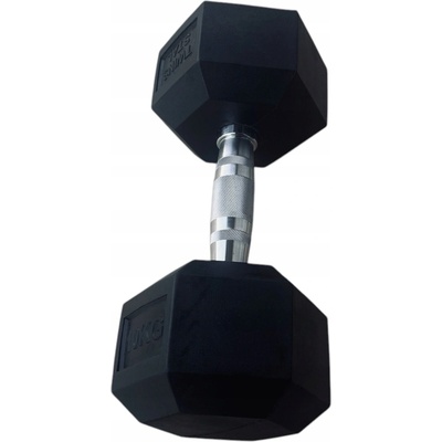 Twinstal Pevné potiahnuté/gumované činky 1 x 10 kg