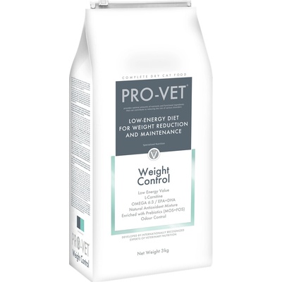 PRO-VET Weight control na zníženie hmotnosti 3 kg