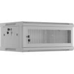 Lanberg rack cabinet 19" wall-mount 4U/600x450 with perforated door grey (flat pack) (WF01-6404-23S) - tehnik