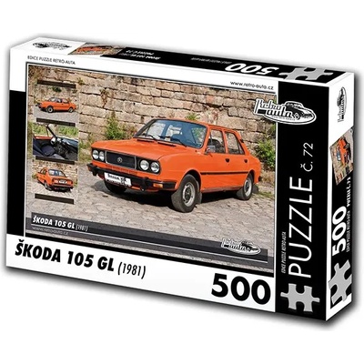 Retro cars - Puzzle Skoda 105 GL (1981) II - 500 piese