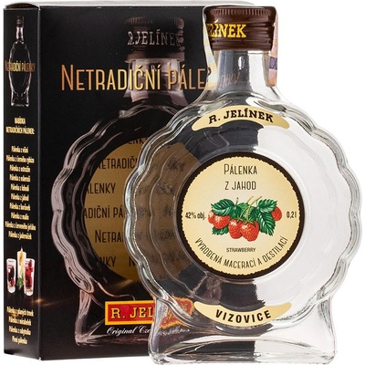 Rudolf Jelínek Jahodovice Budík 42% 0,2 l (dárčekové balenie)