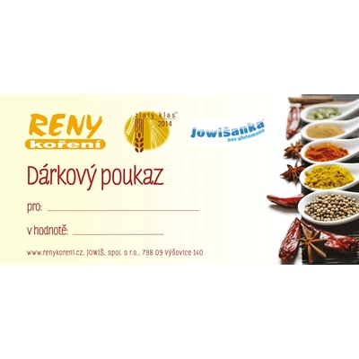 Dárková poukázka 1ks