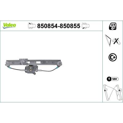 Zvedací zařízení oken VALEO 850854