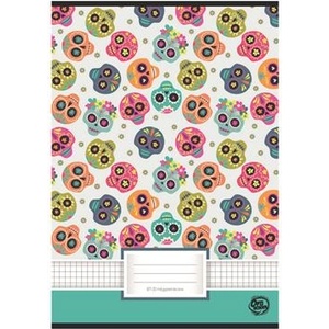 OPTISCHOOL Тетрадка, с телбод, A4, каре, 32 листа, OPTISCHOOL, A4 „87-32, „Skull 27I8732-015 (27I8732-015)