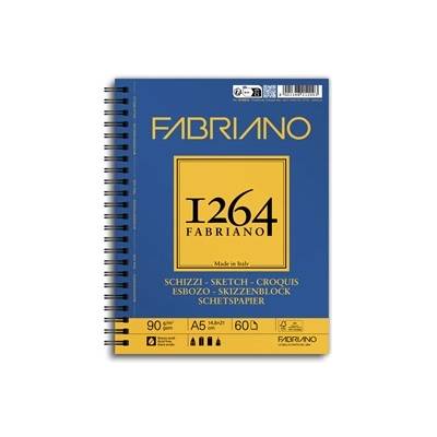Fedrigoni 1264 Sketch 90 g A5 60 листа спирала за рисуване и скициране 19100634 (19100634)