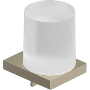 Kludi Vela C - Дозатор за сапун с държач, стъкло/матиран никел 31976N5 (31976N5)