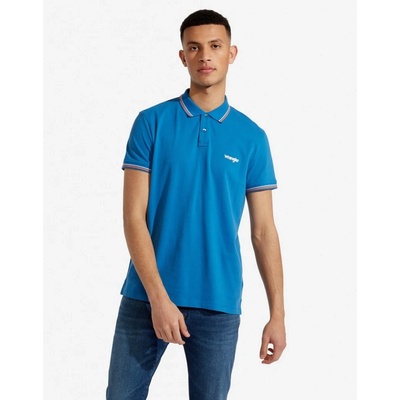 Wrangler triko s límečkem W7B84K4DF modrá
