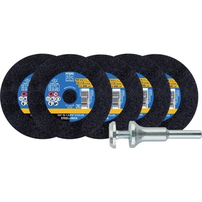 PFERD TOOLS STARTKIT EHT 76-1,0 PSF STEELOX/10 (5+1) 69198288 sada řezných kotoučů 76 mm 1 ks nerezová ocel, ocel