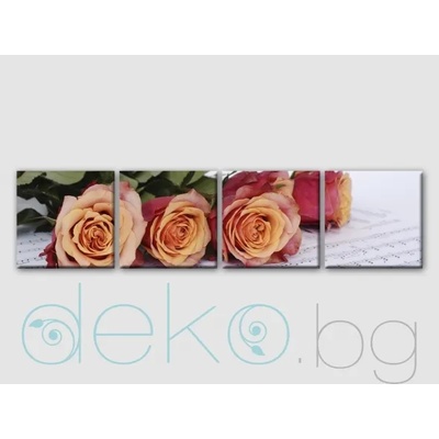 Рози - декоративно пано от 4 части (30078)