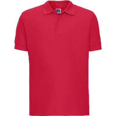 Russell Athletic 577m / Мъжка поло тениска от 100% памук, къс ръкав - класическо червено 4xl (10577m24814)
