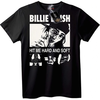 NOONEBRAND Тениска Billie Eilish Удари Силно и Меко - 5XL, White