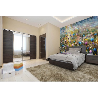 DIMEX ART Самозалепваща се флизелинова фототапета картина - лятно поле 375 x 250 см