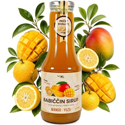 Nature Notea Babiččin sirup Mango & Yuzu 0.49 l