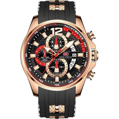 MINI FOCUS Часовник Mini Focus NE-23886 - Черен / Злато Розово KP23886 (NE-23886)