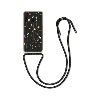 kwmobile Прозрачен калъф с дизайн ориенталско цвете за Huawei P30 Lite - многоцветен