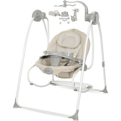 Lorelli Classic ЕЛ. ЛЮЛКА ШЕЗЛОНГ TANGO BEIGE DOTS 2in1 (10090072405)