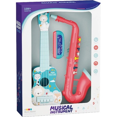 Felyx Toys Комплект музикални инструменти Felyx Toys - Саксофон, китара и хармоника, асортимент (ZY1710266)