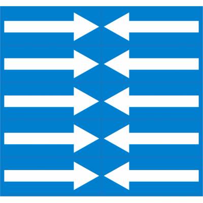 Arch se šipkami, modrá/bílá, 10 ks, 80 × 30 mm BZ OP203