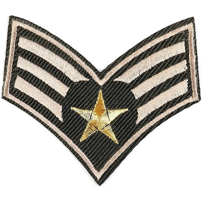 Nažehlovačka army - zelená khaki (3 ks)