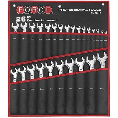 FORCE Ключове звездогаечни 6-32 мм, force 5261c, 26 бр (5261p/5261c)