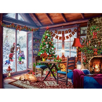 Castorland - Puzzle Christmas Cottage - 2 000 piese