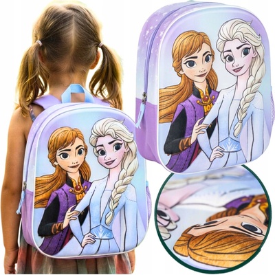 DETSKÝ PREDŠKOLSKÝ BATOH 3D JEDNOKOMOROVÝ FROZEN Ľadové kráľovstvo 31cm