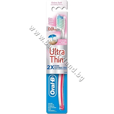 Oral-B Четка за зъби Oral-B UltraThin Pro Gum Care Extra Soft, p/n OB-0100400 - Четка за чувствителни зъби с ултра тънки влакънца (OB-0100400)