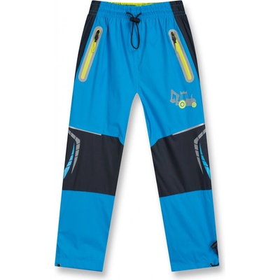 Kugo Chlapecké šusťákové kalhoty tyrkysová Tyrkysová