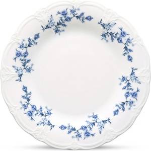 BonBistro Бяла/синя порцеланова чиния ø 27, 5 cm Retro - BonBistro (741092)