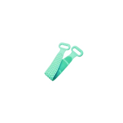 Rila Crafts Ексфолираща силиконова гъба за баня за триене на гърба Rila Crafts - Зелен (R1-43C)