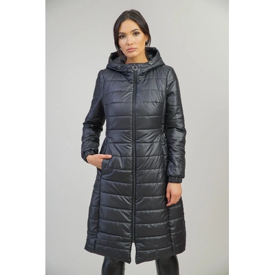 Radek's collection Дамско дълго зимно яке тип шуба черен цвят 22204-900