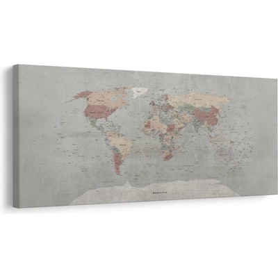Obraz vintage mapa světa - 120x60