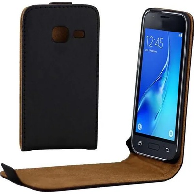 Samsung Galaxy J1 mini Флип Кожен Калъф и Протектор
