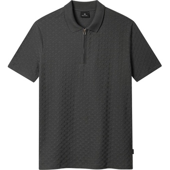 PS Paul Smith Блуза с яка PS Paul Smith Men's Zipped Waffle Short Sleeve Polo Shirt - Grey 76