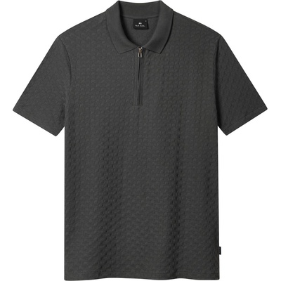 PS Paul Smith Блуза с яка PS Paul Smith Men's Zipped Waffle Short Sleeve Polo Shirt - Grey 76