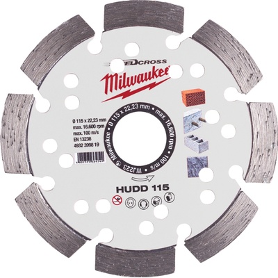 Milwaukee Diamantový rezací kotúč hudd 115 4932399819