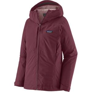 Patagonia Дамско водоустойчиво яке Patagonia Women's Insulated Boulder Fork Rain Jacket Waterproof jacket - Berry Fig (102-5537-0112)