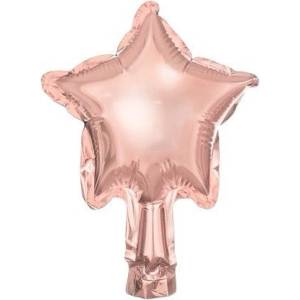 Party Deco Фолиев Балон, Звезда, Розово Злато, 12см (fb119m-019r)