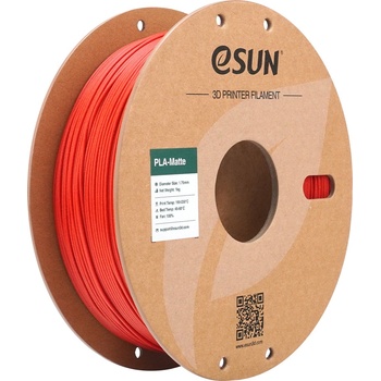 eSUN PLA-Matte Fire Engine Red - 1, 75 mm / 1000 g (PLA-MT175O-FR1P1)