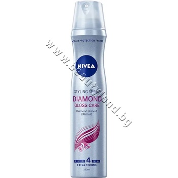 Nivea Лак за коса Nivea Styling Spray Diamond Gloss, p/n NI-86808 - Лак за коса за блясък с екстра силна фиксация (NI-86808)