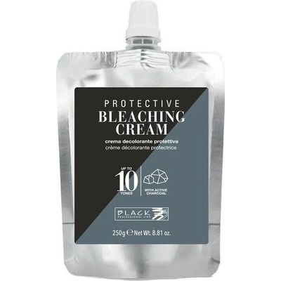 BLACK Professional Protective Bleaching Cream 250 g - odbarvovací krém s aktivním uhlím