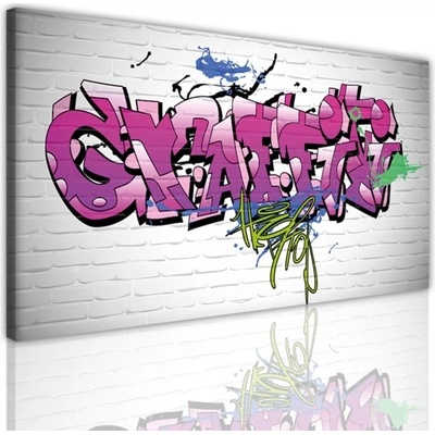 Divio Obraz na plátně graffiti, vzor 15157 Velikost: 30x60 cm