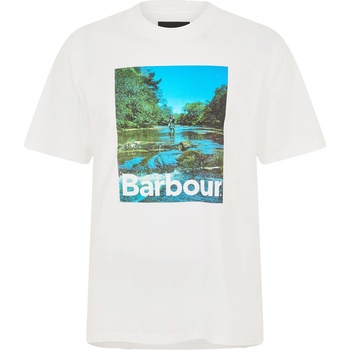 Barbour Тениска Barbour Sprouston T-Shirt - White WH11