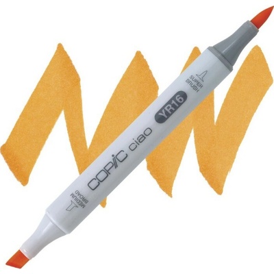 Lihová fixa COPIC Ciao oboustranná Brush & Chisel, Apricot (YR16)