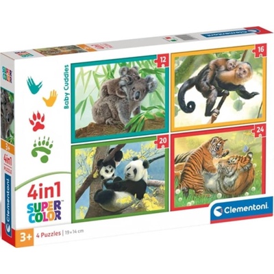 Clementoni Детски пъзел Clementoni 4 в 1 - Бебешки прегръдки (21532)